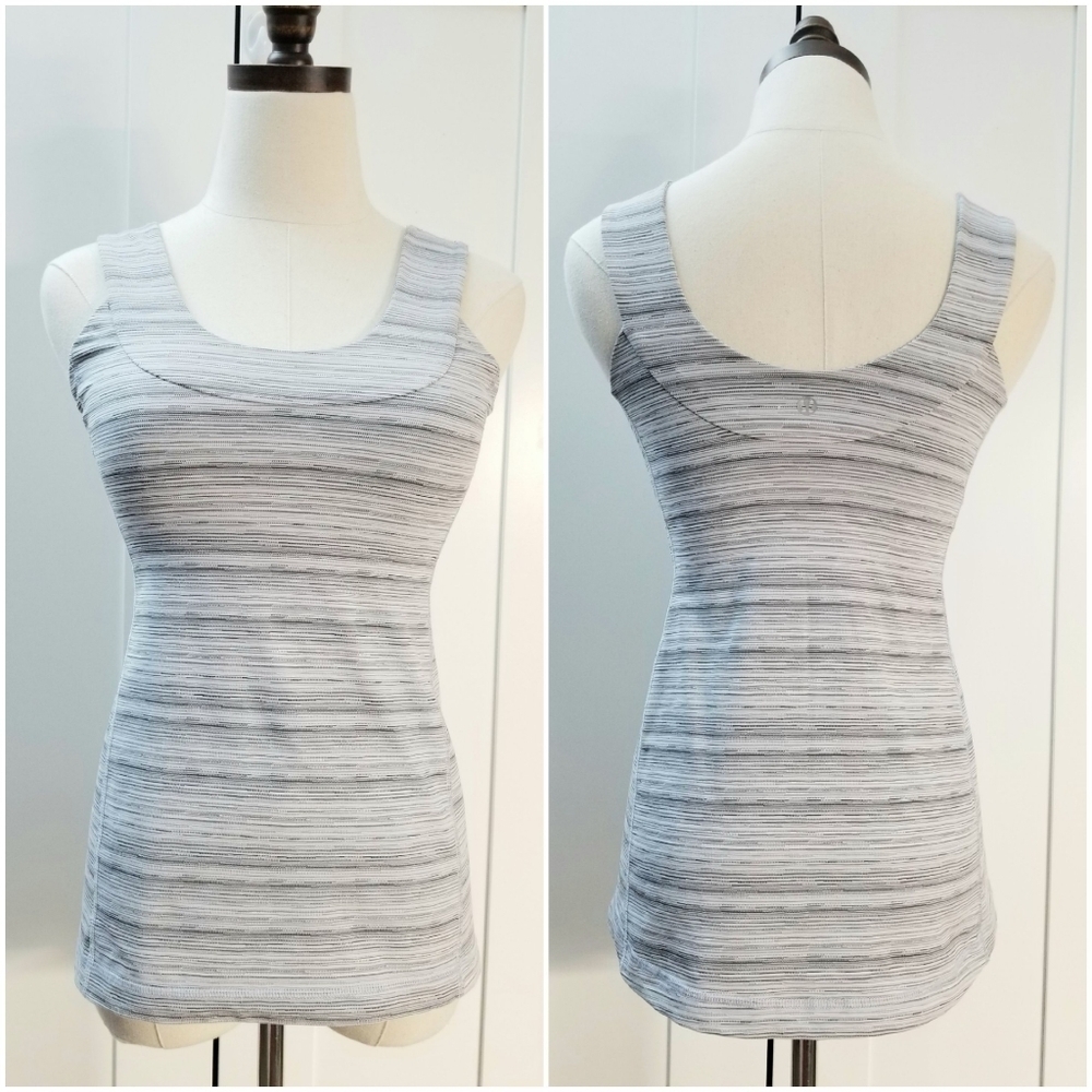 Lululemon Women's Silver Fox Tank top Scoop  neck, size 6